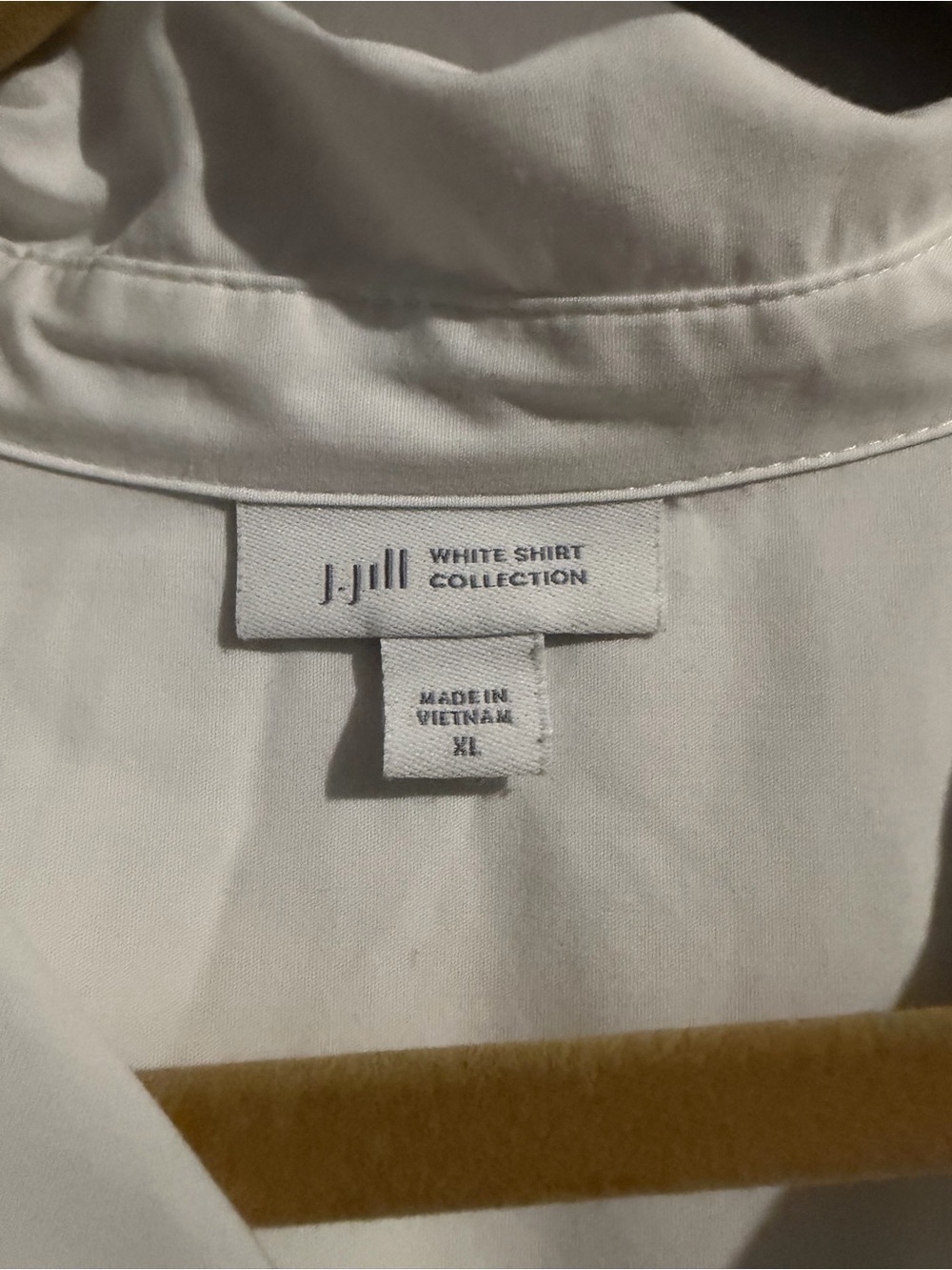 J. Jill White Shirt Collection Button Front Stretch Blouse XL Classic Career - Picture 4 of 13
